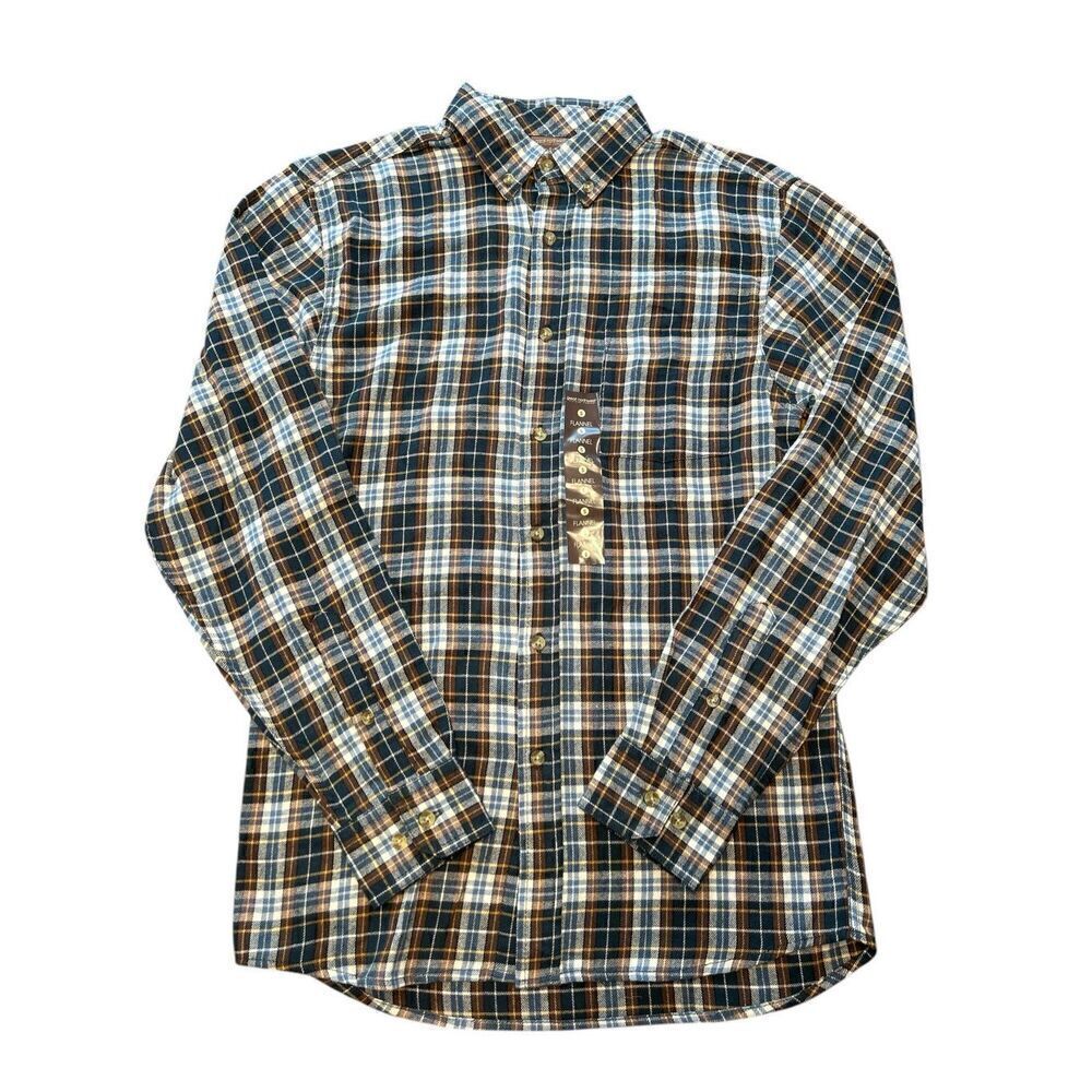 Great Northwest Men's Flannel Shirt Plaid Size Small Button front NWT